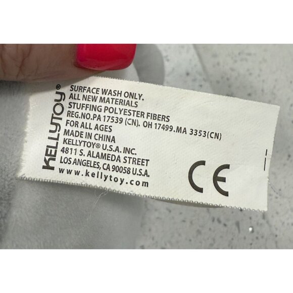 Kellytoy Gray Whale Baby Rattle 10" Soft - Picture 5 of 6